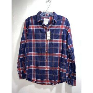 Bossini‎ Mens Authentic Flannel Soft Touch Button Shirt NTW Large